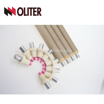 OLITER jetable rapide Chine fournisseur d&#39;or type thermocouple s avec tube pour four de fusion en aluminium